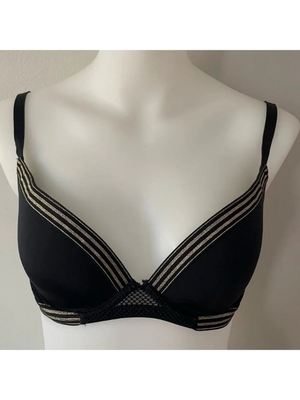 La Senza Black Gold Underwire Push Up Bra - 32DD
